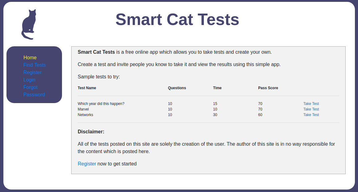 Smart Cat Tests